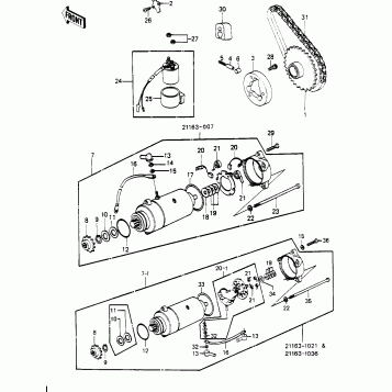 STARTER MOTOR/STARTER CLUTCH