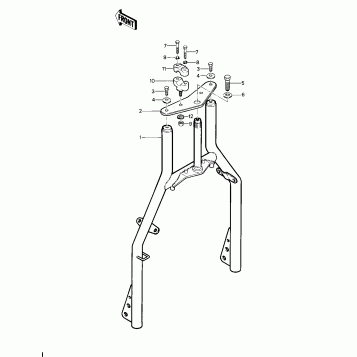 FRONT FORK ('81-'82 KLT200-A1/A2/A3)