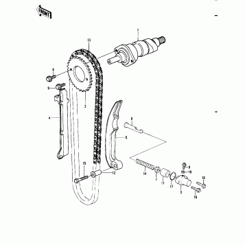 CAMSHAFT/CHAIN/TENSIONER ('82 A1)