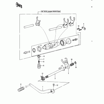 GEAR CHANGE MECHANISM ('82 A1)