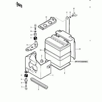 BATTERY CASE ('82 A1)