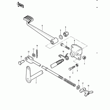 BRAKE PEDAL ('82 A1)