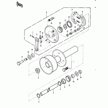 FRONT HUB/BRAKE ('82 A1)