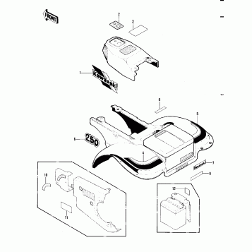 LABELS (LIME GREEN MODEL) ('82 A1)