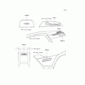 Decals(Green)(KLF250-A2)