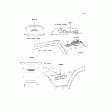Decals(Green)(KLF250-A3)