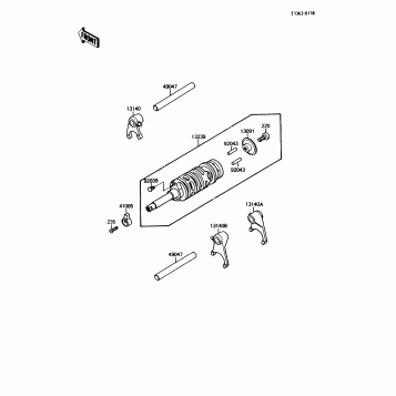 Gear Change Drum/Shift Fork(s)