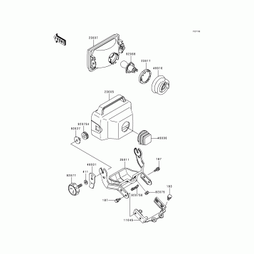 Headlight(s)(KLF300-B5/B6/B7)
