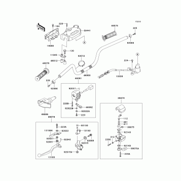 Handlebar(KLF300-C10/C11)