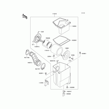 Air Cleaner(KLF300-C5&NAMI.C8)