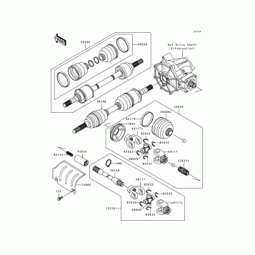 Drive Shaft(Front)(KLF400-B1/B2)