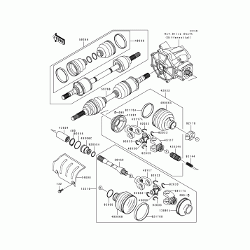Drive Shaft(Front)(KLF400-B3)