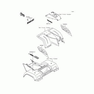 Decals(Blue)(KLF400-B1)