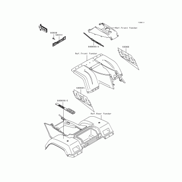 Decals(Gray)(KLF400-B1)