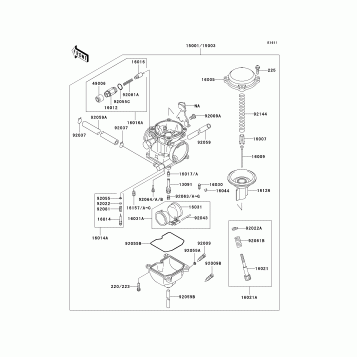 Carburetor(KSF250-A15/A16)