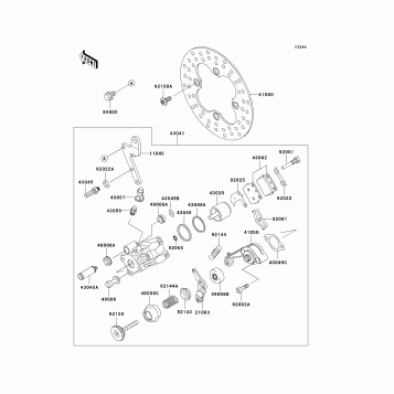 Rear Brake(KSF250-A15-A17)