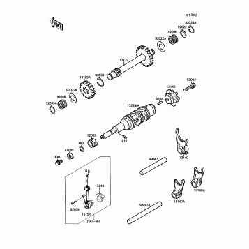 Change Drum/Shift Fork