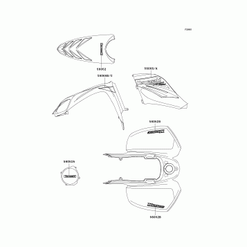 Decals(Orange)(KSV700-A1)