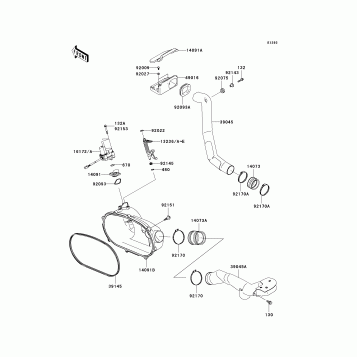 Converter Cover/Drive Belt