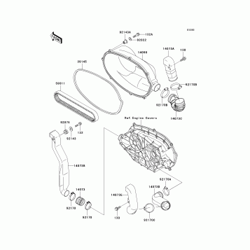 Converter Cover/Drive Belt