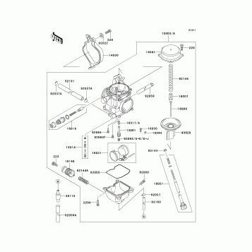 Carburetor(-VF400AE515522)