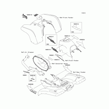 Decals(Green)(KVF400-A2)