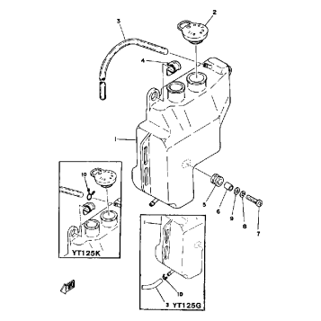 OIL TANK YT125G - H - J