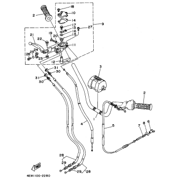 STEERING HANDLE - CABLE
