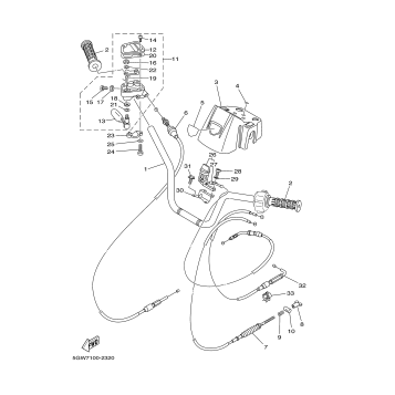 STEERING HANDLE CABLE