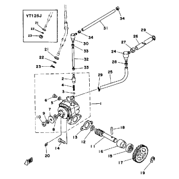 OIL PUMP YT125G - H - J -