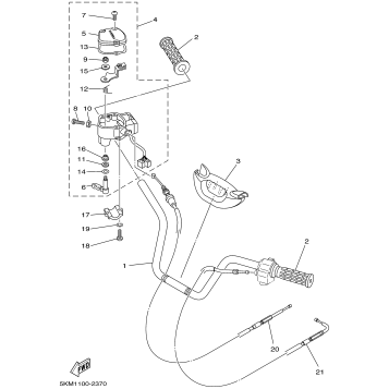 STEERING HANDLE CABLE
