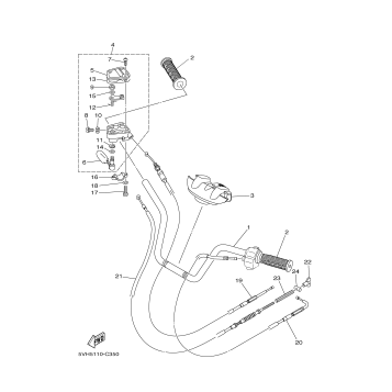STEERING HANDLE CABLE