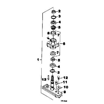 C W BLADE SPINDLE ASSEMBLY