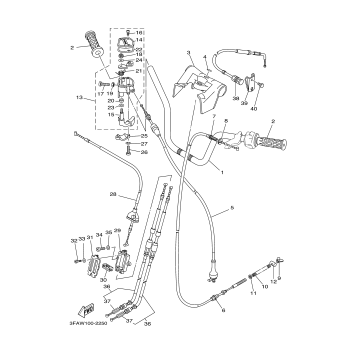 STEERING HANDLE CABLE