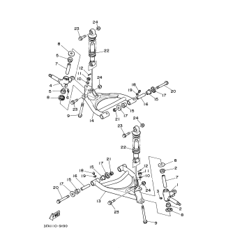 FRONT SUSPENSION & WHEEL