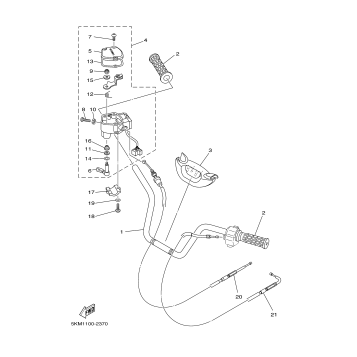 STEERING HANDLE CABLE