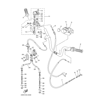 STEERING HANDLE CABLE