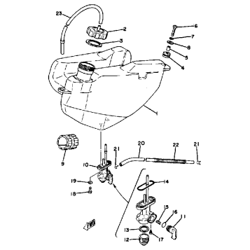 FUEL TANK YT125G - H - J