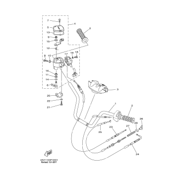STEERING HANDLE CABLE