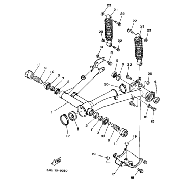 SWING ARM - REAR SHOCKS