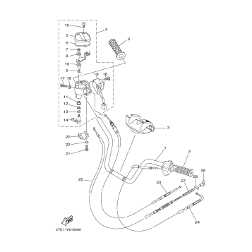 STEERING HANDLE CABLE