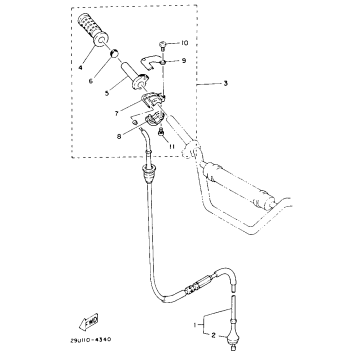 OPTIONAL PARTS TWIST GRIP THROTTLE (YTM225DXL) - A