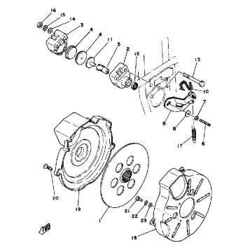 REAR BRAKE CALIPER YT125H