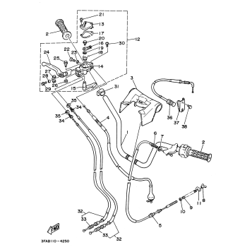 STEERING HANDLE CABLE