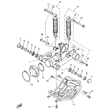 SWING ARM REAR SHOCKS
