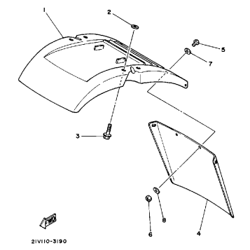 FRONT FENDER YTM200K