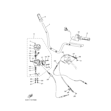 STEERING HANDLE CABLE