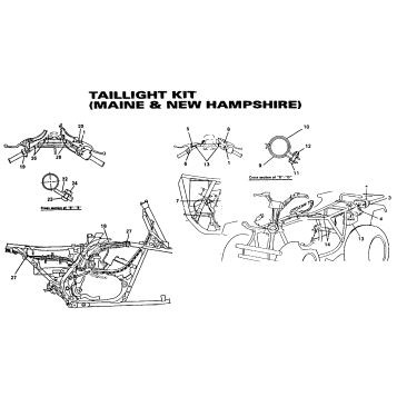 TAILLIGHT KIT MAINE AND NEW HAMPSHIRE ONLY