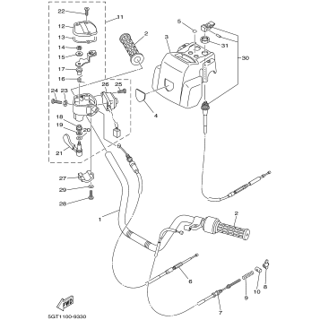 STEERING HANDLE CABLE