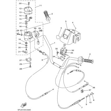 STEERING HANDLE CABLE